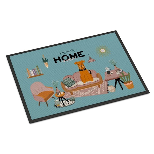 Carolines Treasures 18 x 27 in. Airedale Sweet Home Indoor or Outdoor Mat CK7886MAT - main